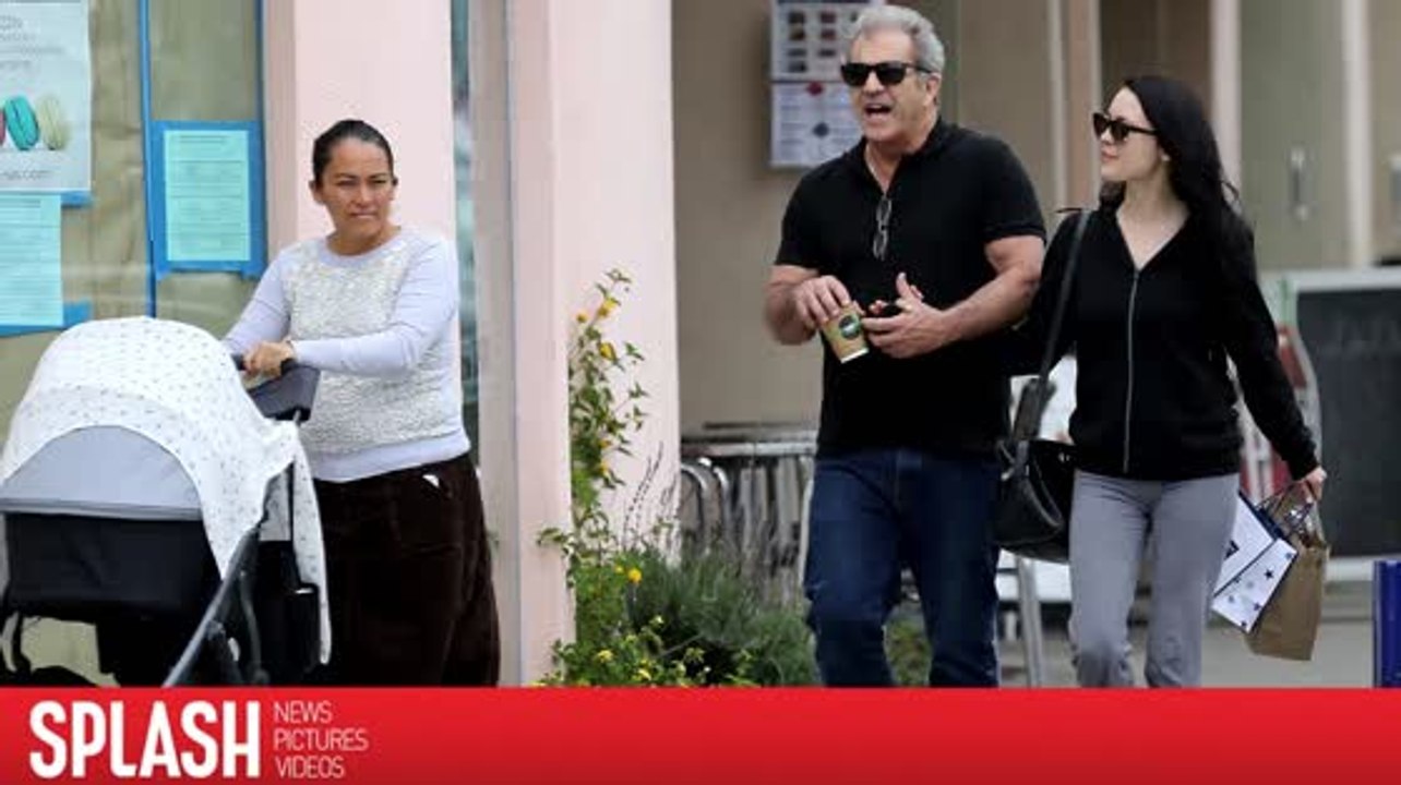 Mel Gibson en tarea de padre el día después de los Oscars