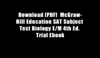 Download [PDF]  McGraw-Hill Education SAT Subject Test Biology E/M 4th Ed. Trial Ebook