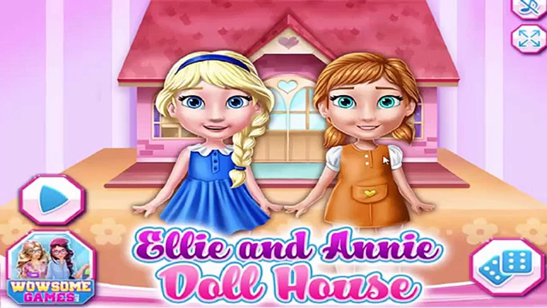 elsa and anna doll house games