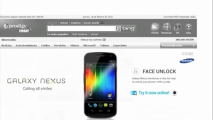 High Impact Rich media Development: Samsung Galaxy Nexus