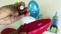 Easter Eggs Surprise Toys Thomas and Friends minis Launcher Learn Colors Toy Trains for Kids