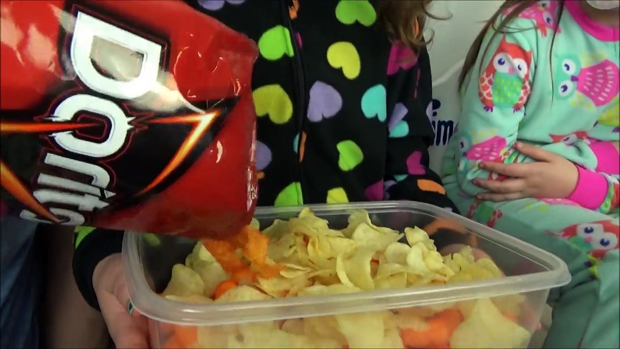 Bad Baby Giant Nachos and Candy Challenge Victoria Annabelle Freak Daddy Family