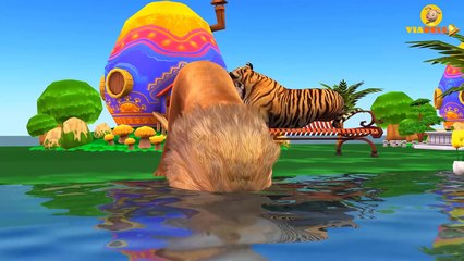 Five Little Babies Finger Family Songs | Colors for Children to Learn W/ Animal Cartoons