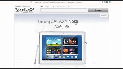 Yahoo Home event Rich media ads Samsung Galaxy Note10 1