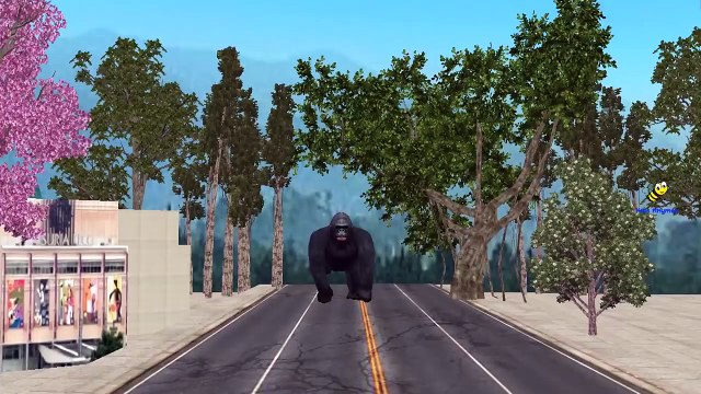 Человек-Паук Против Динозавров И Кинг-Конг Finger Семья Потешки Для Детей | Динозавры Против Г