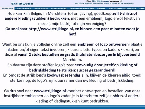 Zelf kleding bedrukken Merchtem