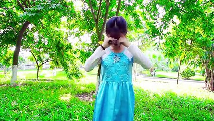 Frozen Elsa play Doll Spiderman Joker naughty robbery doll Spider Man Super girl dancing