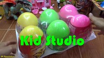 Dinosaurs surprise eggs 4k video Bóc trứng khủng long đồ chơi trẻ em Kid Studio-CH