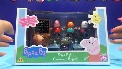 Peppa Pig School Time Fun Playset ★ Learn ABC With Peppa Pig Toys-tt