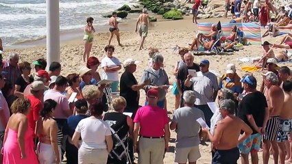 Choir Singing On Levante Beach, Benidorm, Spain