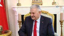Başbakan Yıldırım, Özbekistan Başbakan Yardımcısı Rustam Azimov'u Kabül Etti