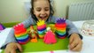 DIY Play Doh Rainbow Frozen Castle for Disney Princesses Elsa and  Anna Doll toys-N3Aq29uy
