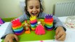 DIY Play Doh Rainbow Frozen Castle for Disney Princesses Elsa and  Anna Doll toys-N3Aq2