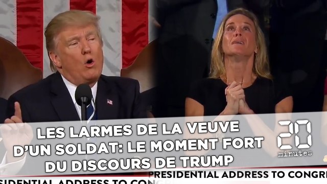 Les larmes de la veuve d'un soldat, le moment fort du discours de Trump