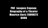 PDF  Jacques Copeau: Biography of a Theater Maurice Kurtz FAVORITE BOOK