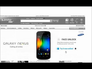 Rich Media banner campaign Face unlock_Samsung Galaxy Nexus