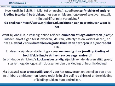 Zelf kleding bedrukken Lille