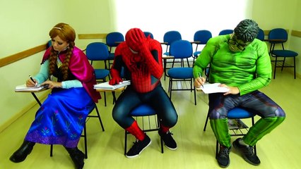 #Spiderman Magician vs Joker Prank Frozen #Elsa Anna Hulk Iroman Captain America Fun Super