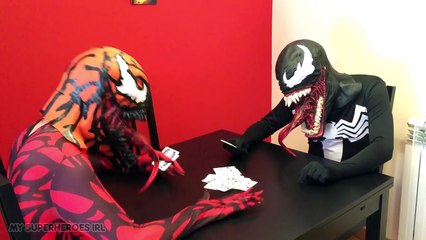 Batman Spiderman vs VENOM KIDS SUPERHEROES Power Wheels kid Racing TOYS parody in real lif