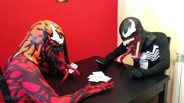 Batman Spiderman vs VENOM KIDS SUPERHEROES Power Wheels kid Racing TOYS parody in real lif