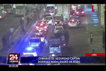 Cámaras de seguridad captan diversas modalidades de robo