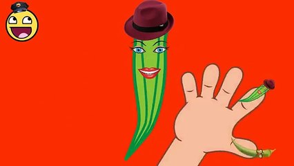 English Rhymes | 2D Ladys finger Finger Family Video | Animated Songs