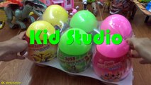 Dinosaurs surprise eggs 4k video Bóc trứng khủng long đồ chơi trẻ em Kid Studio-CHRJoJt