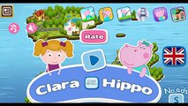 Hippo Pepa e Clara ir em uma viagem emocionante Aprender jogos de lógica. português