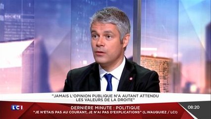LCI : Laurent Wauquiez pense que ce sera "l'apocalypse" si François Fillon se retire