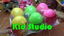 Dinosaurs surprise eggs 4k video Bóc trứng khủng long đồ chơi trẻ em Kid Studio-CH