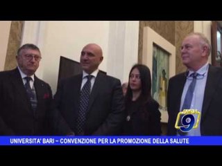 Università di Bari - Una convenzione per la promozione della salute
