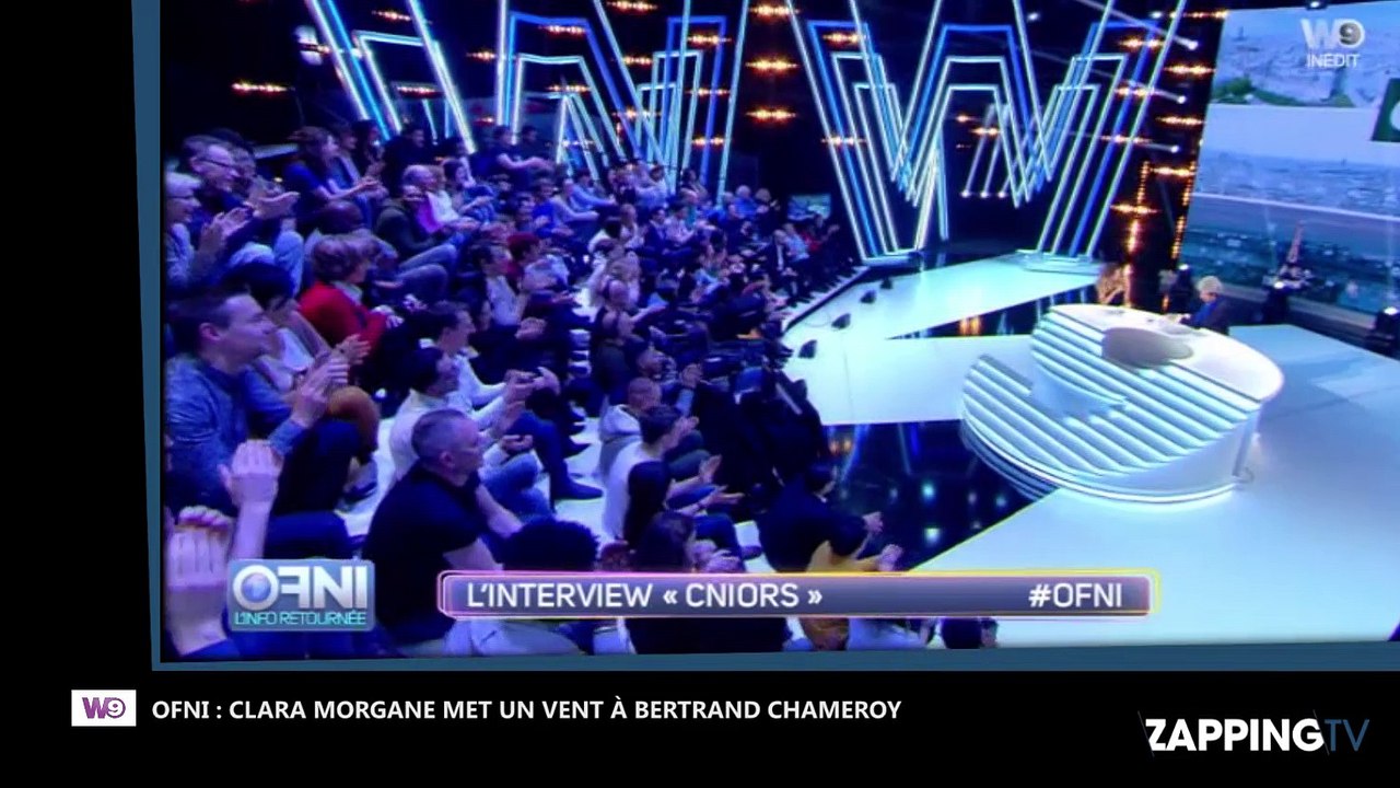 Bertrand Chameroy se prend un gros vent par Clara Morgane dans OFNI (Vidéo)