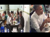Vì sao thực khách đang ăn bún chả không nhìn ông Obama, Điểm đặc biệt về chai bia ông Obama uống