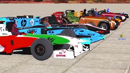 Spiderman Ironman Hulk Batman Captain America Running Race Video For Children Kids And Bab