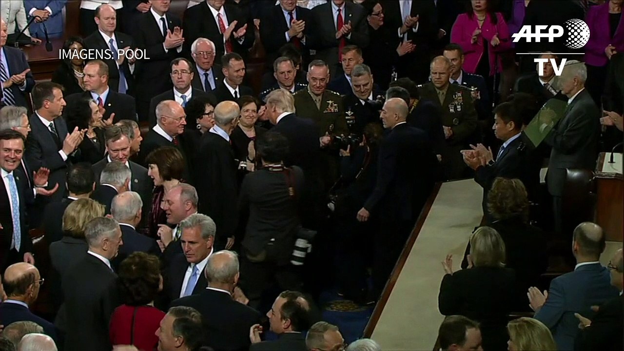 Trump faz 1º discurso no Congresso