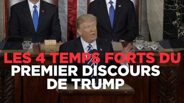 Les 4 temps forts du discours de Trump au congrès