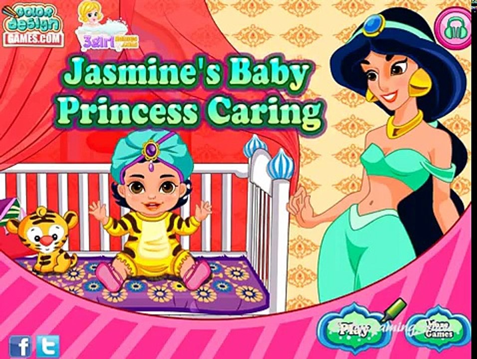 Disney Princess Jasmine Pregnant and Care Baby Game for Kids