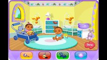 Dora the explorer - Movie game - Baby Sitter Playtime - Twins Play
