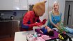 Bad Silicone Baby INSECT ATTACK! w/ Frozen Elsa Spiderman Joker Hulk Superhero Fun