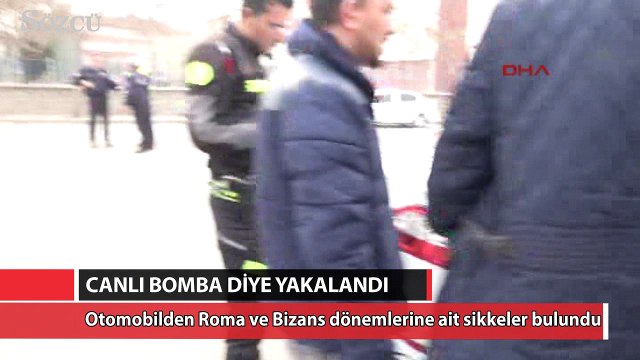 Canlı bomba diye yakalandı, defineci çıktı