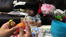 [KidsRun] ПИДЖЕЙ маски игрушки Гекко сюрприз играть doh яйца японские игрушки детские видео FamilyToy