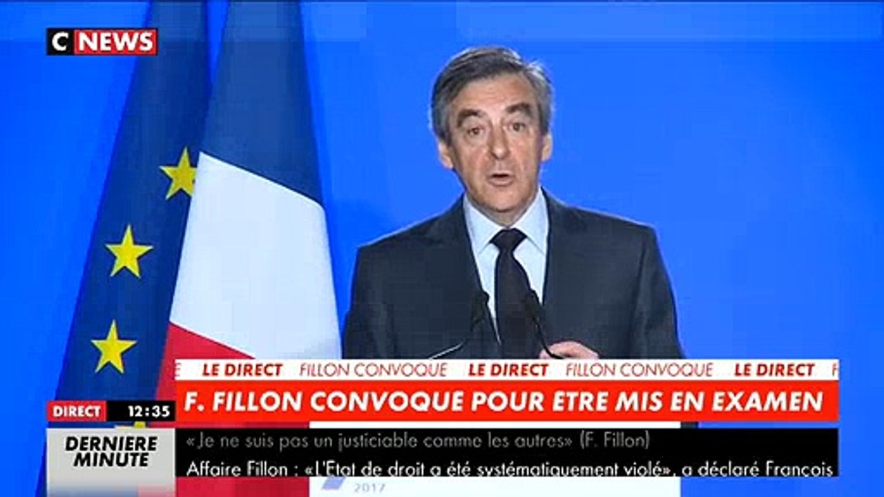 Regardez les moments forts de la conférence de presse de François Fillon organisée ce midi à son QG