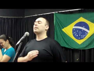 #02 Hino Nacional Brasileiro no Café com Poesia em 17-12-2016