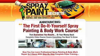 Spray Paint Secrets Video Set + VIP Deluxe Upgrade