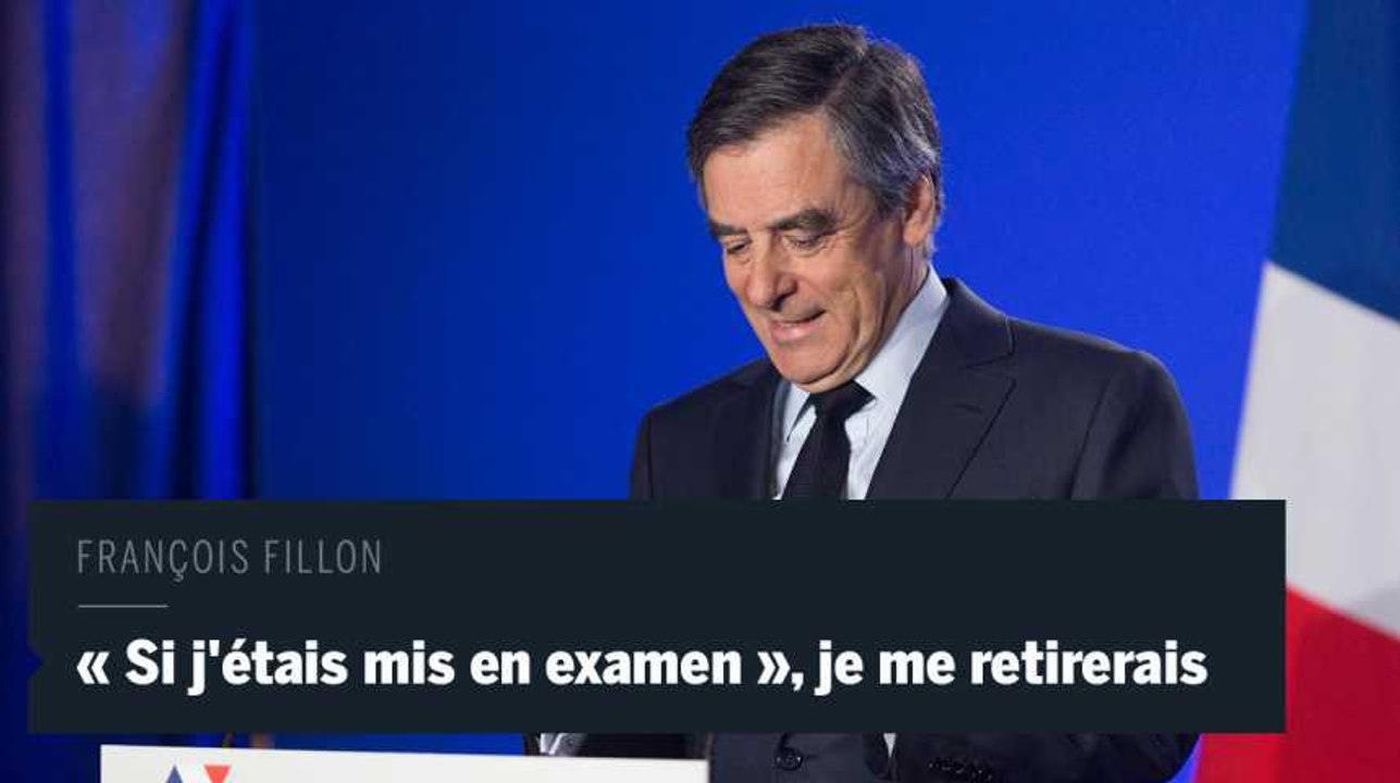 Quand François Fillon affirmait qu'il se retirerait en cas de mise en examen