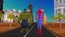 Los Colores De Spiderman Vs Monstruos De Esqueleto Dedo De La Familia | Hulk Joker Broma Congelado Elsa Divertido S