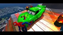 Spiderman and Green Hulk McQueen Cars & Nursery Rhymes for Children Disney Pixar Cars