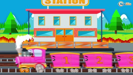 Trenes para niños - Colores infantiles - Vídeos de Trenes - Dibujos animados