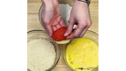 Fried pepperoni pizza tater tot skillet