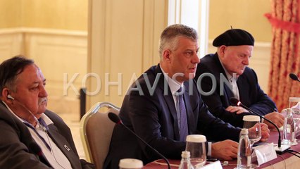 Thaçi “kopjon” veten me fjalim në Komisionin për Pajtim